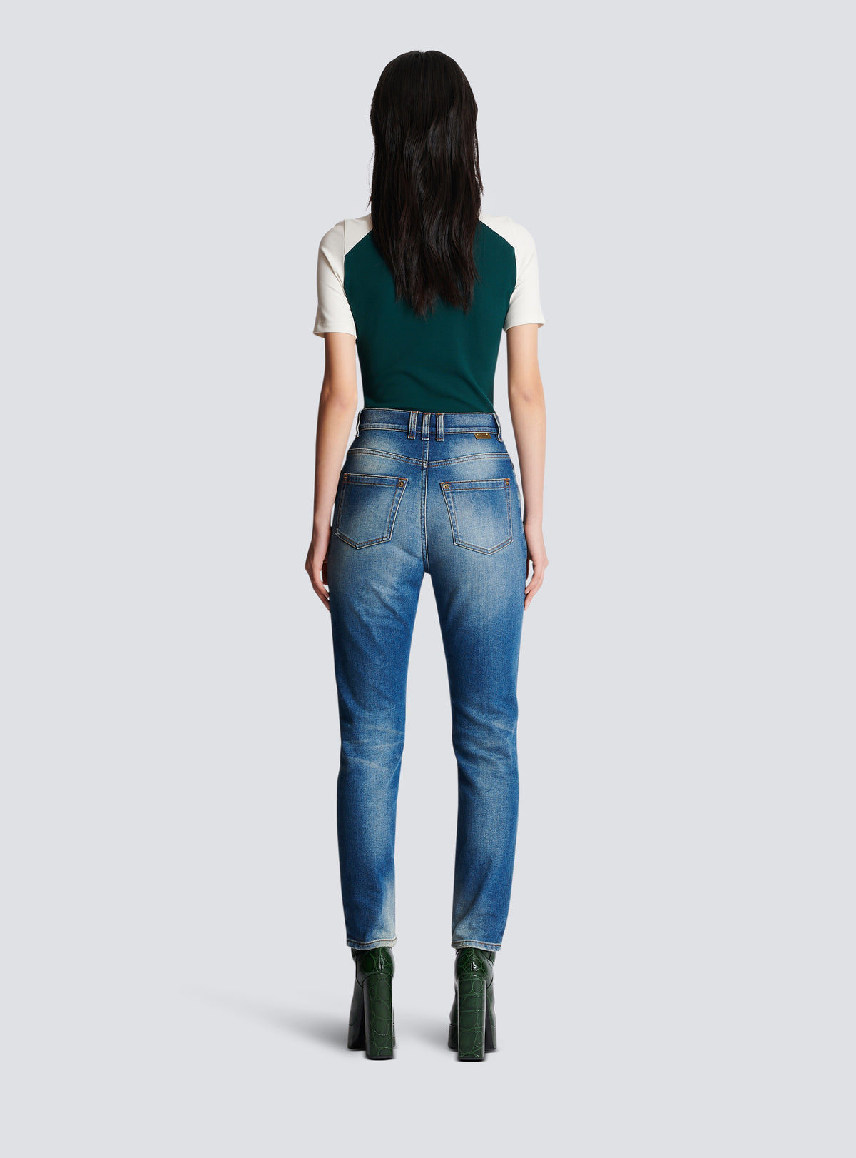 Jean slim en denim - Bleu Jean