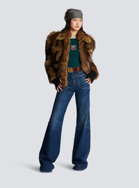 Jean flare en denim - Bleu Jean Brut