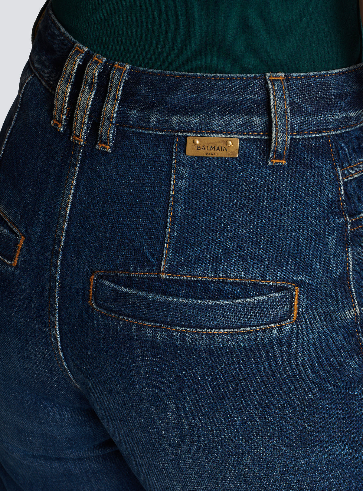 Jean flare en denim - Bleu Jean Brut