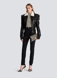 Pantalon slim stretch grain de poudre - Noir
