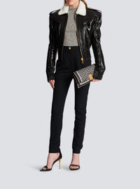 Stretch slim trousers - Black
