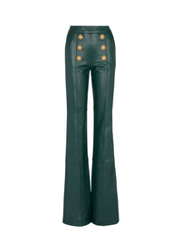 Leather trousers - Dark Green