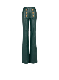 Pantalon en cuir - Vert Foncé