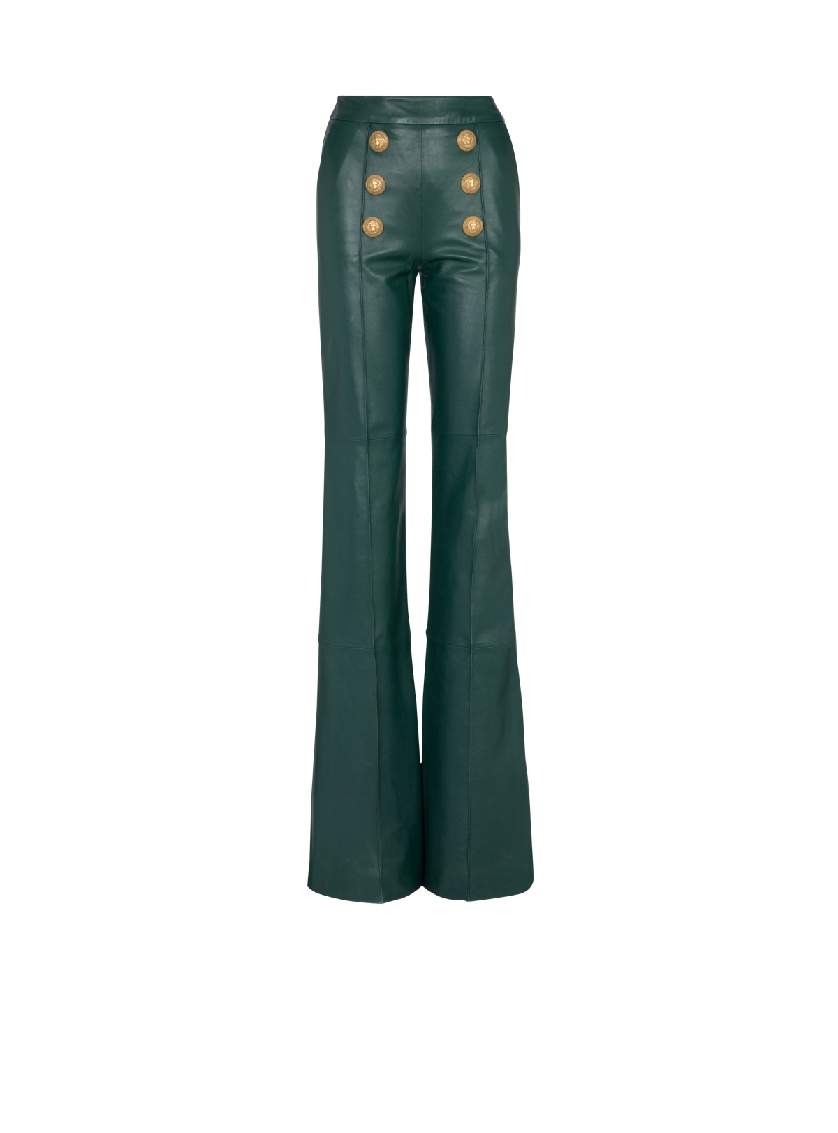Pantalon en cuir - Vert Foncé