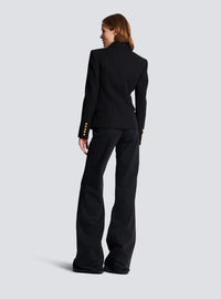 Veste 1 bouton en laine - Noir