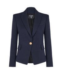 Veste 1 bouton en laine - Marine