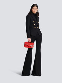Veste 6 boutons en grain de poudre - Noir