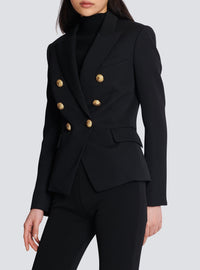 Veste 6 boutons en laine - Noir