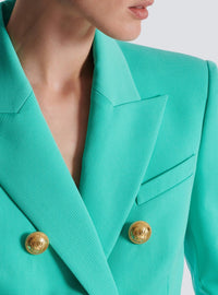 Veste 6 boutons en laine - Menthe