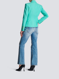 Veste 6 boutons en laine - Menthe