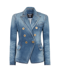 Veste 6 boutons en denim - Bleu Jean
