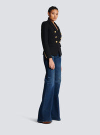 Veste 6 boutons en laine - Noir