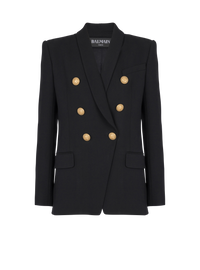 Veste 6 boutons en laine - Noir