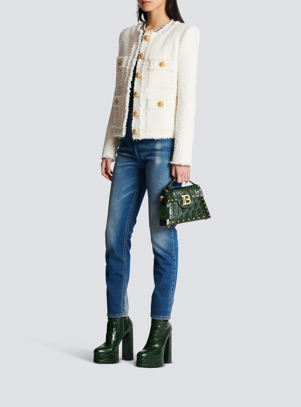 Tweed jacket - White