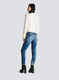 Veste en tweed - Blanc