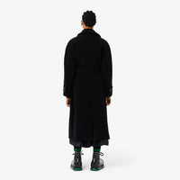 Belted wool coat - Black