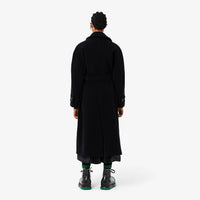 Manteau ceinturé en laine - Noir