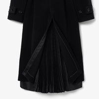 Belted wool coat - Black