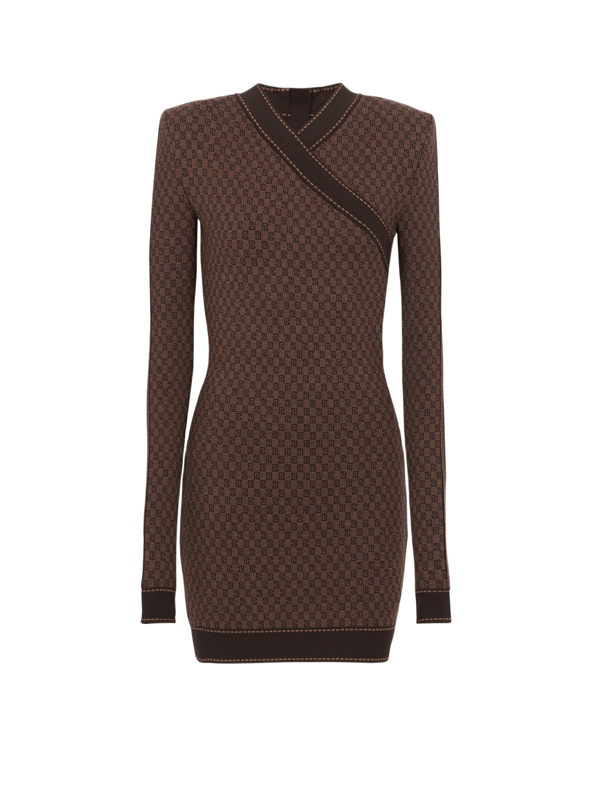 Robe courte Mini monogramme - Marron & Marron Foncé