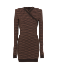 Robe courte Mini monogramme - Marron & Marron Foncé