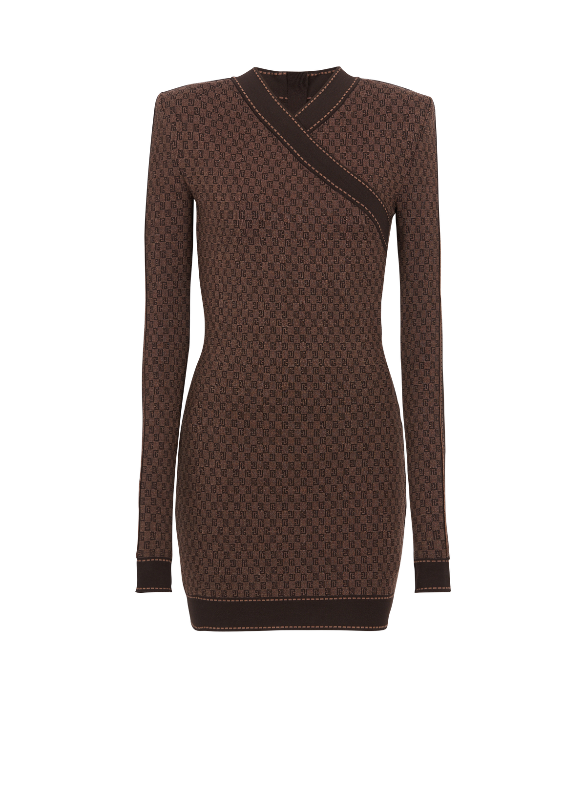 Robe courte Mini monogramme - Marron & Marron Foncé