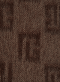 Écharpe en mohair brossé monogramme - Marron & Marron Foncé