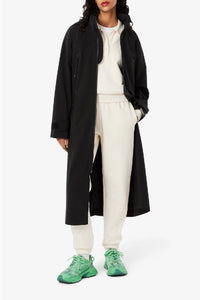 Parka longue à capuche imperméable - Noir