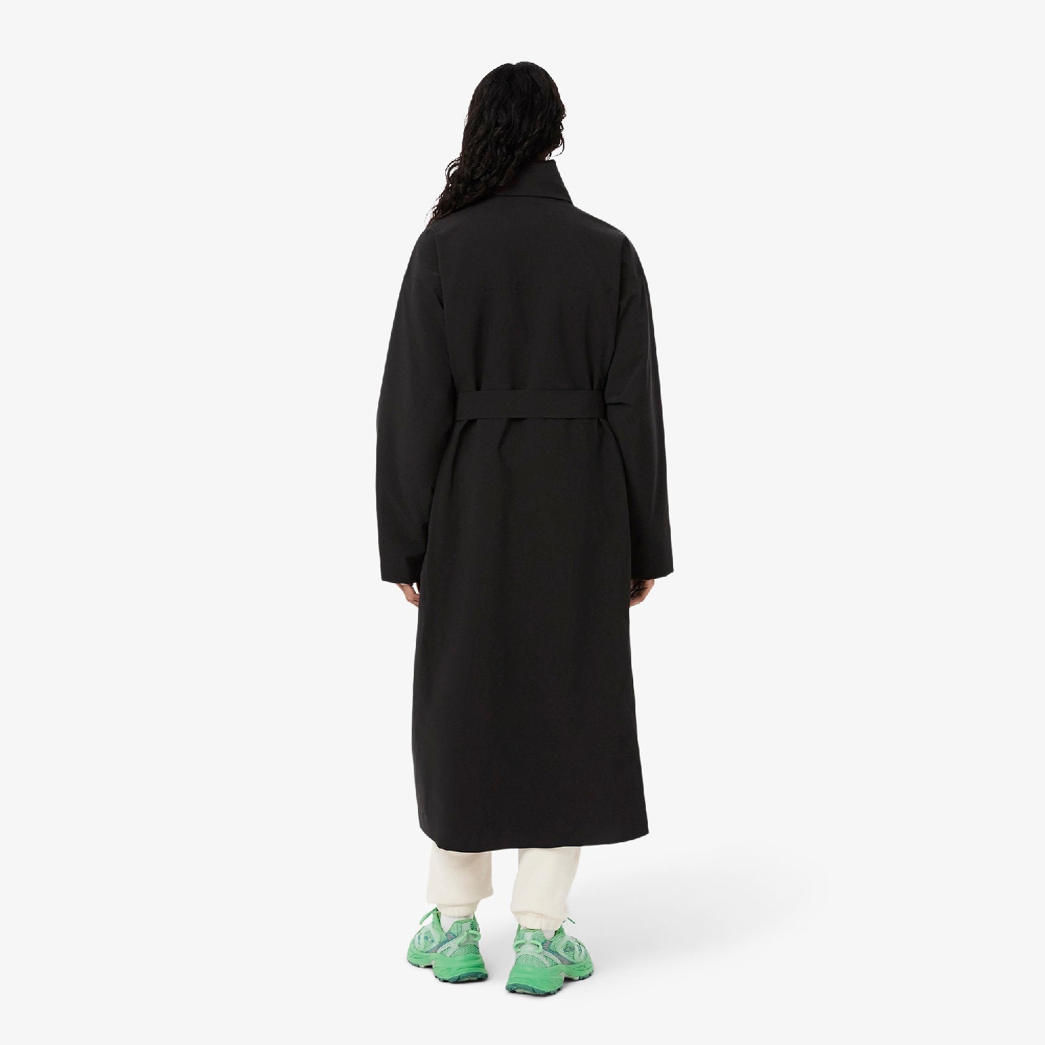 Parka longue à capuche imperméable - Noir