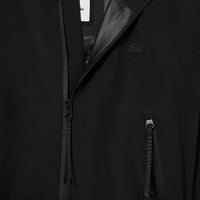 Long waterproof hooded parka - Black