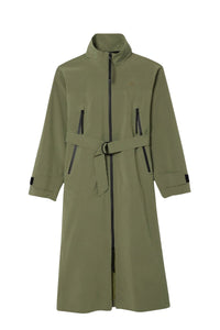 Long waterproof hooded parka - Khaki