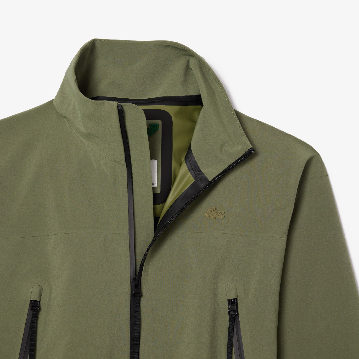 Parka longue à capuche imperméable - Kaki