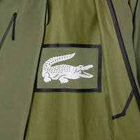 Parka longue à capuche imperméable - Kaki
