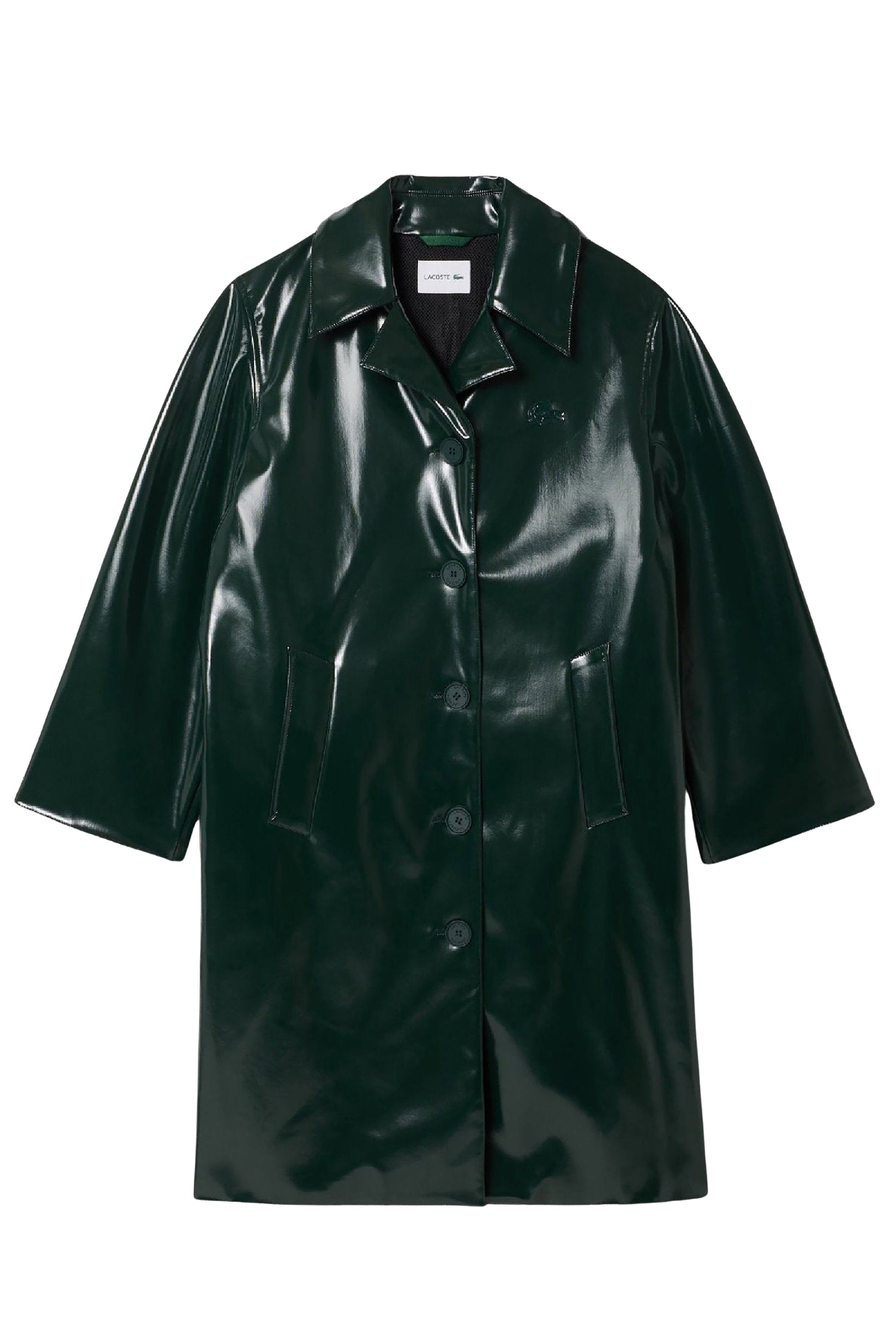 Trench coat boutonné en vinyle - Sinople