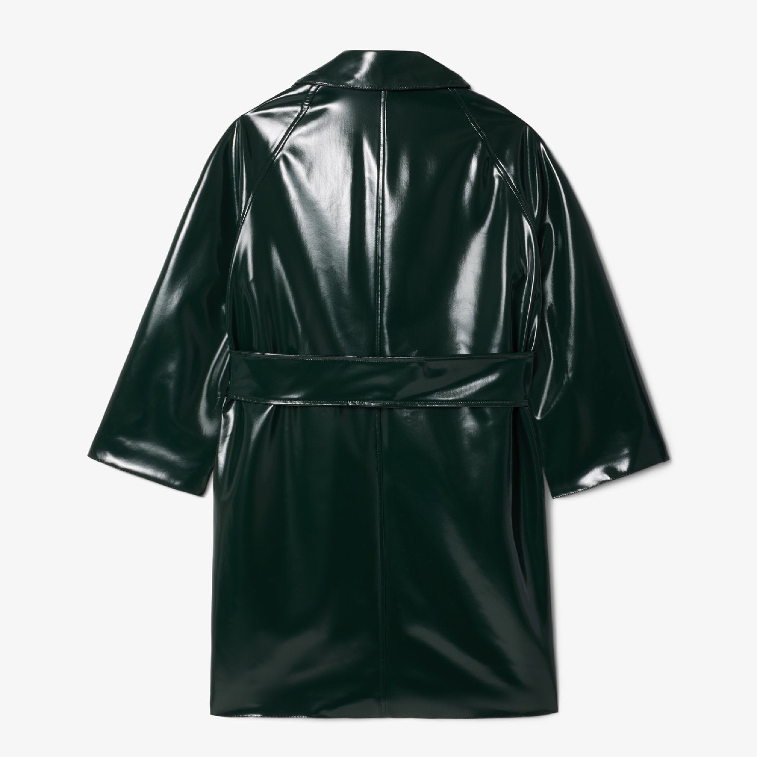Trench coat boutonné en vinyle - Sinople