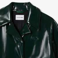 Trench coat boutonné en vinyle - Sinople