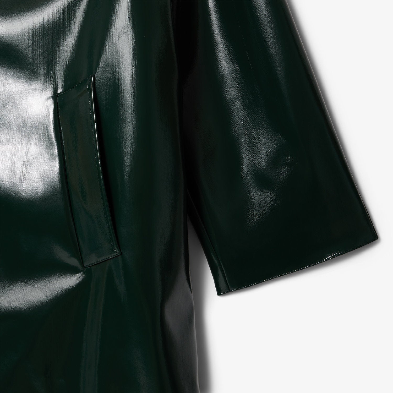 Trench coat boutonné en vinyle - Sinople