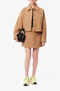 Oversized short jacket in wool - Sahel