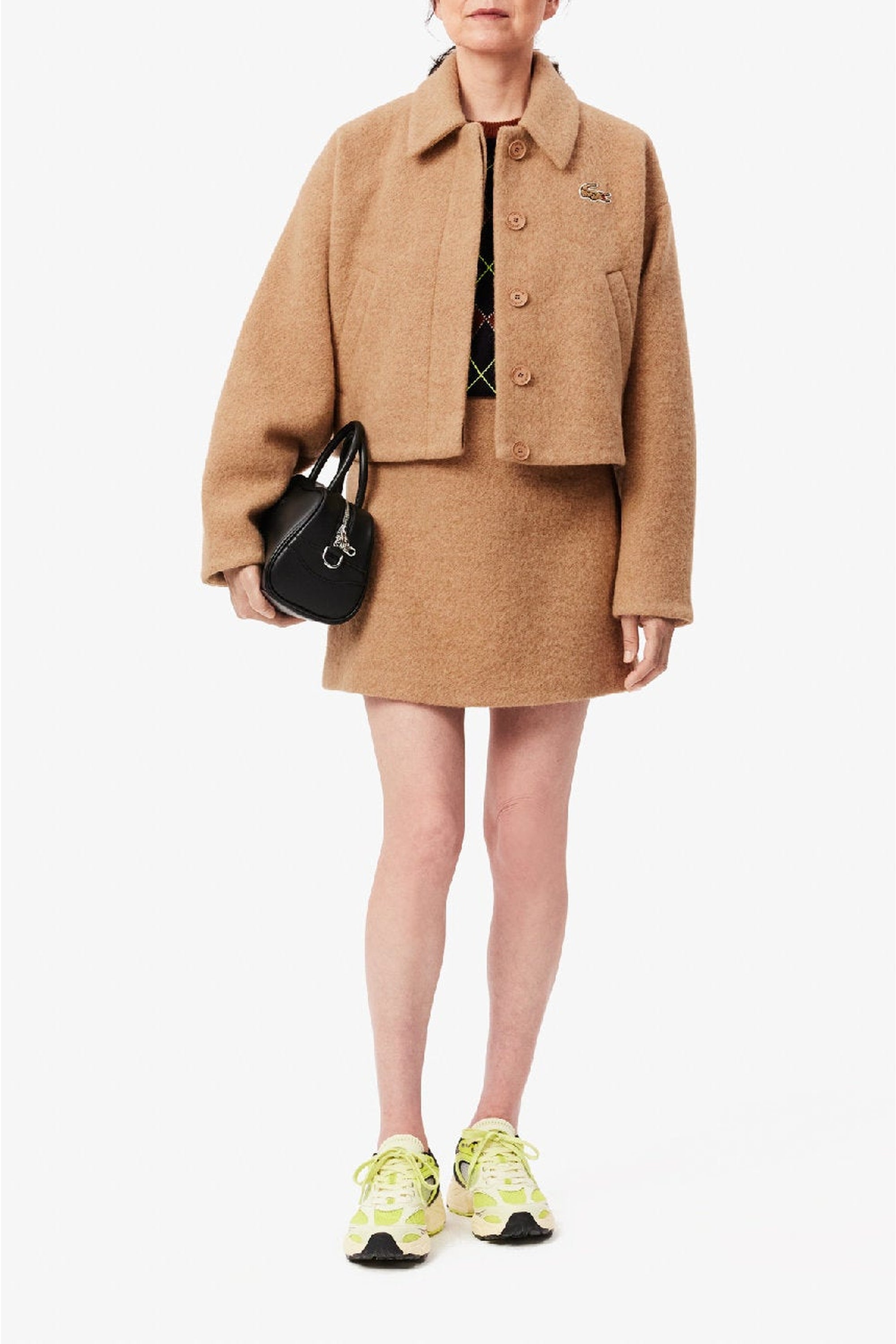 Veste courte oversize en laine - Sahel