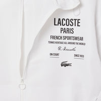 Veste courte oversize zippée à capuche - Blanc
