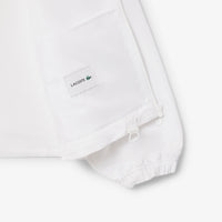 Veste courte oversize zippée à capuche - Blanc
