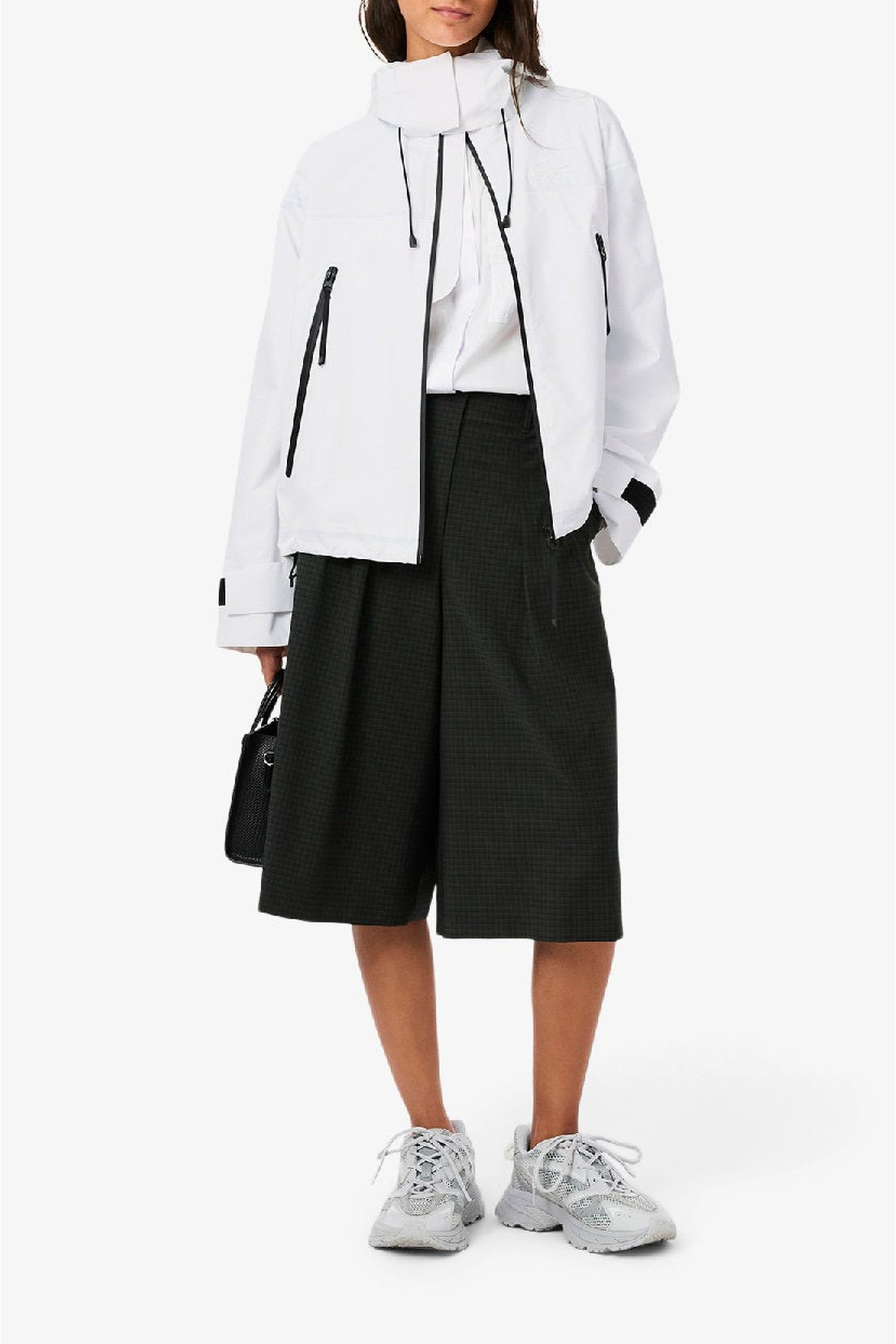 Parka à capuche oversize imperméable - Blanc