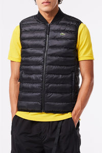 Water-repellent sleeveless jacket - Black