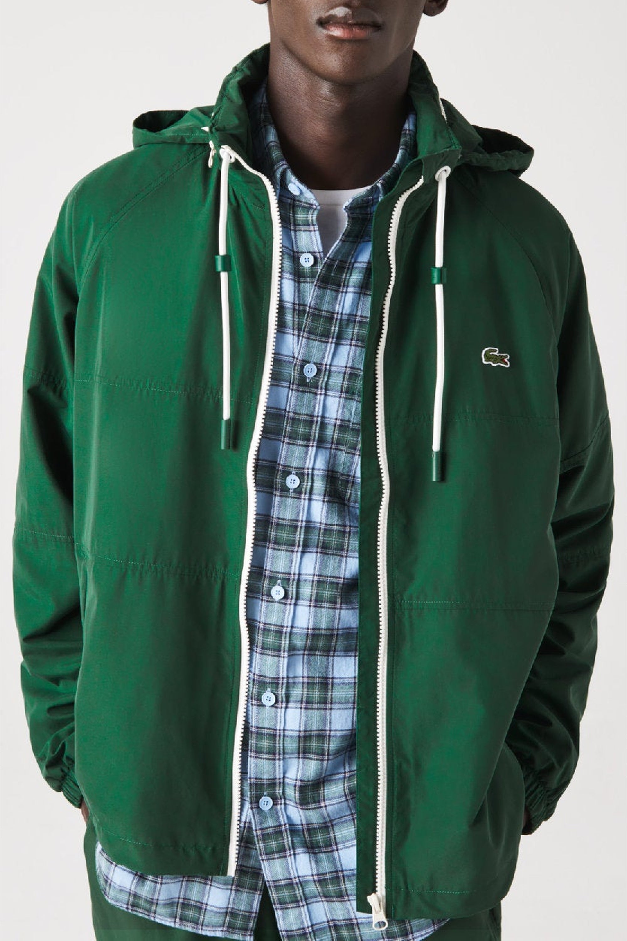Veste à capuche déperlante - Vert