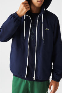 Veste à capuche déperlante - Marine