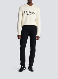 Wool crew-neck sweater - Beige