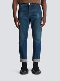 Jean droit vintage - Bleu Jean Brut