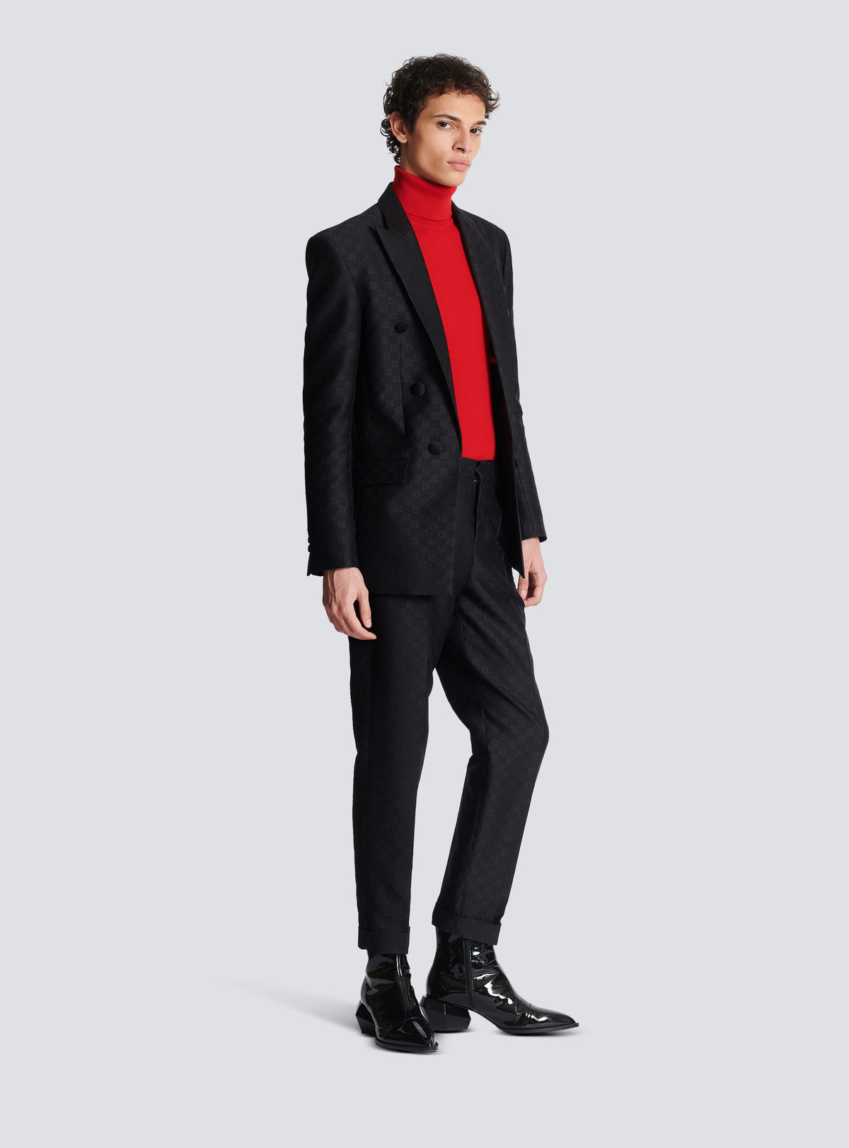 Veste en satin mini monogramme - Noir & Noir