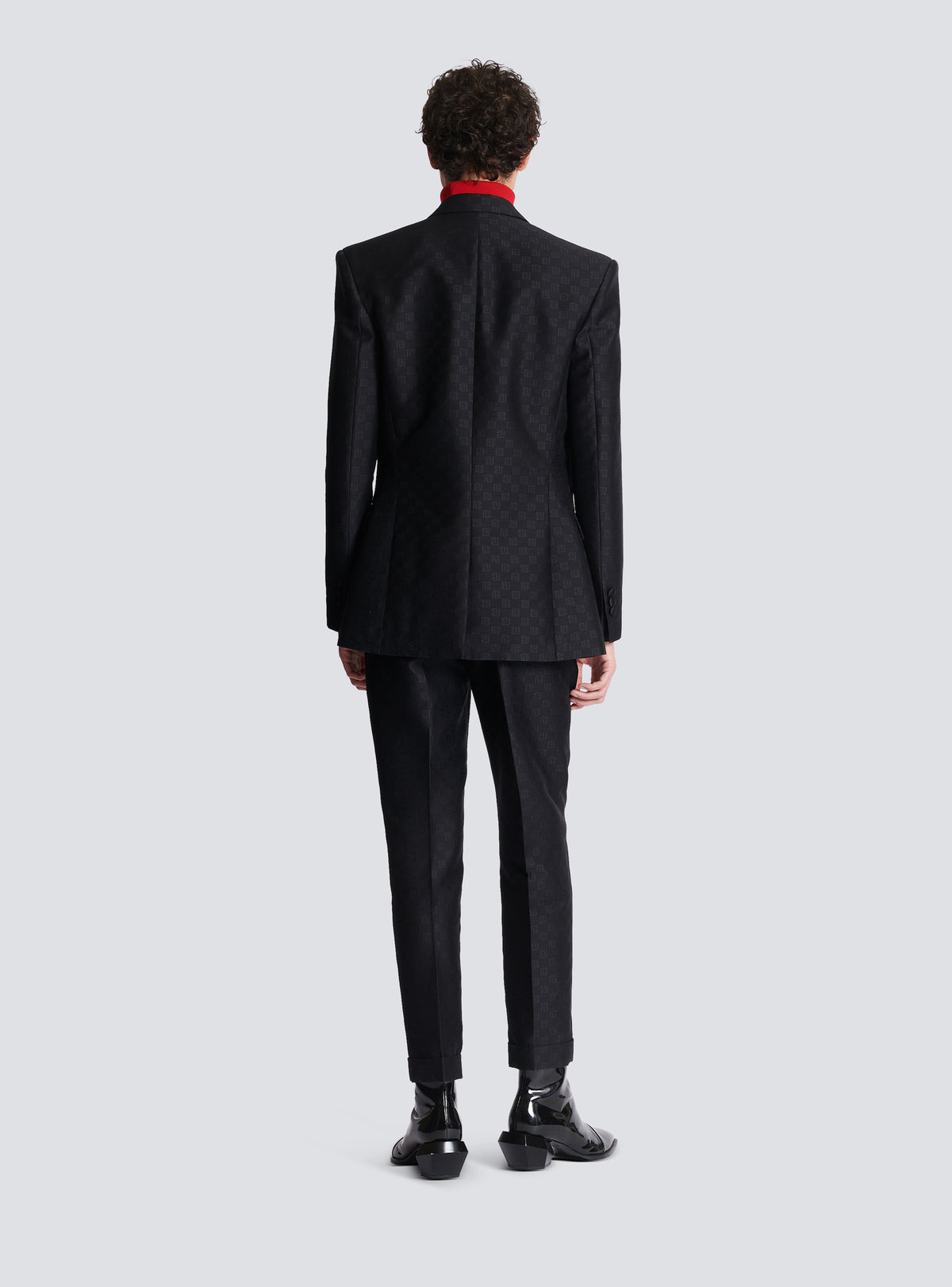Veste en satin mini monogramme - Noir & Noir