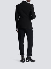 Veste double en laine - Noir & Blanc