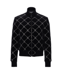 Bomber matelassé strassé - Noir & Cristal